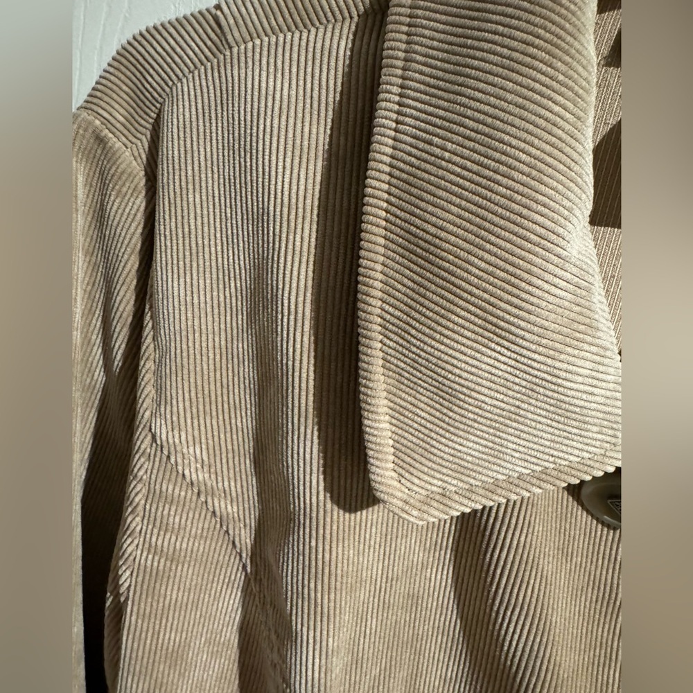 Requirements Brown Tan Corduroy Blazer Jacket WOMENS SIZE LARGE - Picture 4 of 16